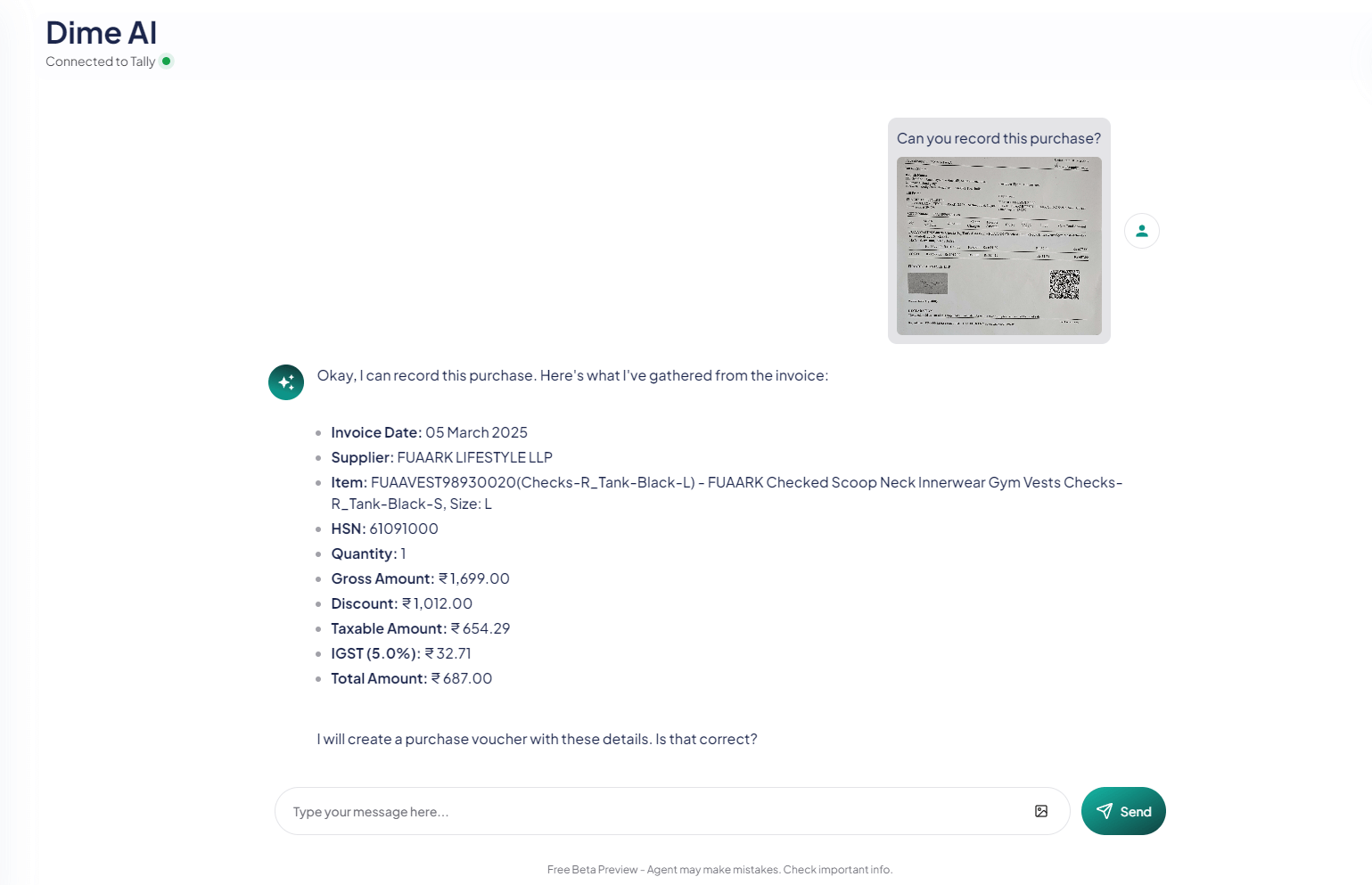 AI-powered data entry